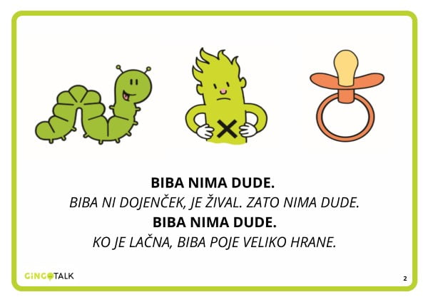 E-knjiga (PDF): Biba in prijatelji – za otroke, ki se govora šele učijo