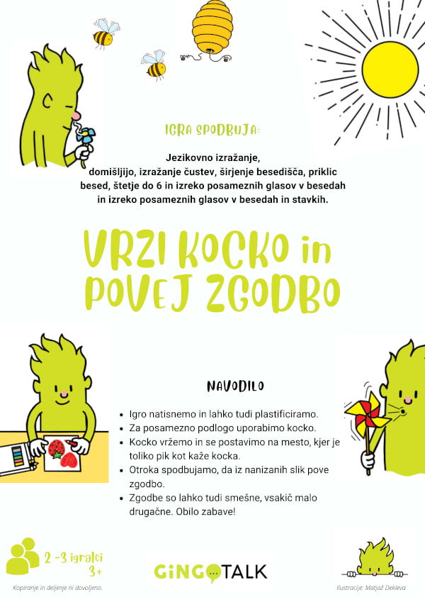 E-gradivo (PDF): Vrzi kocko in povej zgodbo
