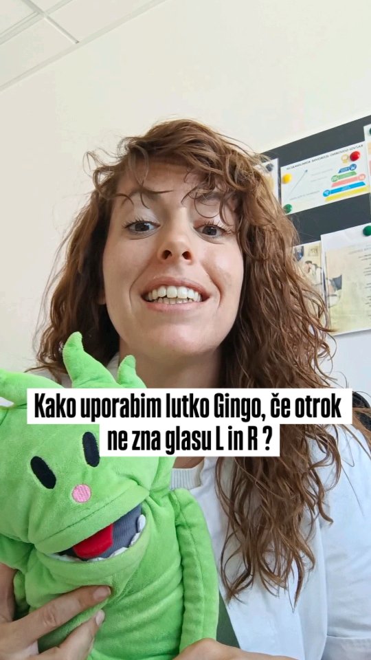 Kako uporabimo lutko Gingo, če otrok ne zna glasu L in R?