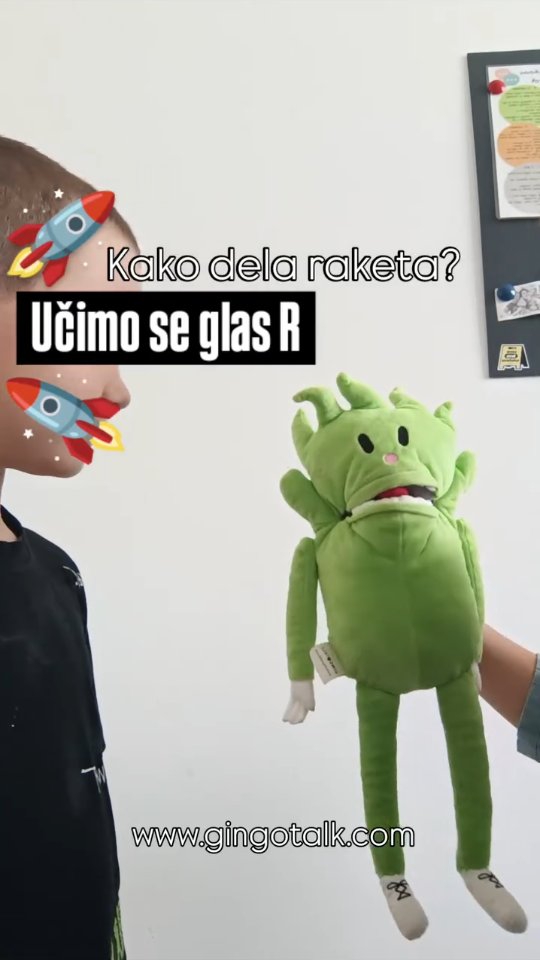 Kako dela raketa? Učimo se glas R
